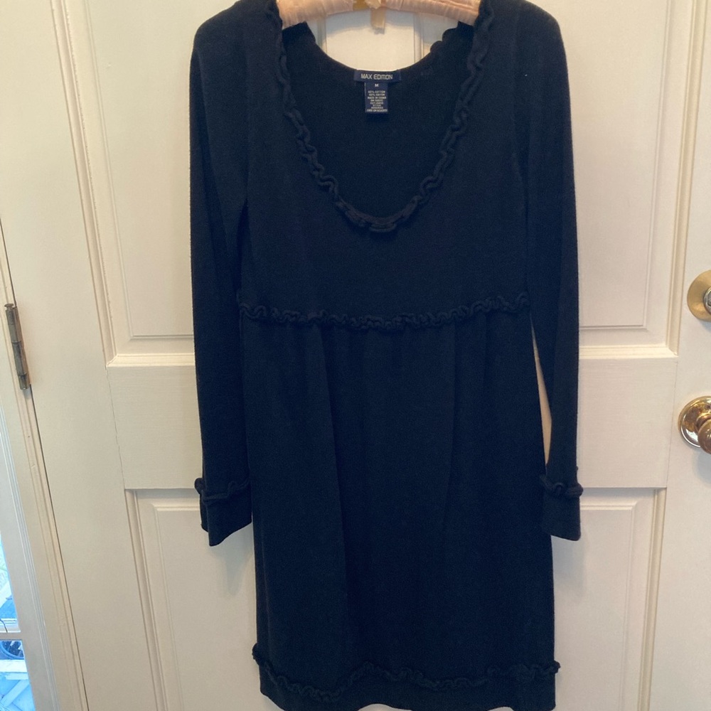 Black sweater dress